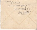 Palestine  Cover  Birkenhead To Haifa  Palestine  6 October 1938
