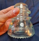 Vintage Hemingray-42 Glass Insulator No 42 Made In Usa Clear Green Turquoise 4 