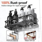 Shower Caddy Adhesive  Rustproof Shower Organizer With Soap Holder  Large Capaci