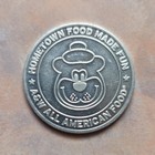 A w Root Beer Silver Advertising Token    good For One Free    Regular Size