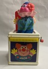 Vintage 1987 Mattel Jack In The Box Clown  Pop Goes The Weasel  Tested 