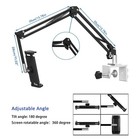 Foldable Adjustable Phone tablet Lazy Metal Holder 360   Rotatable For Bed 4-13 5