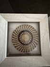 Vintage Two Shadow Boxes With Mini Woven Native American Baskets