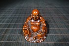Chinese Vintage Boxwood Wood Carving Maitreya Buddha Statue Collection Nice Art