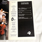 Phantom Of The Opera Pantages Theatre Program Canada Production Vintage 1993
