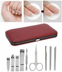 19pcs Manicure Pedicure Set Finger Toe Nail Clippers Scissors Grooming Kit New