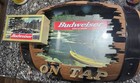 Vintage 1960 s Budweiser On Tap Barrel Light Sign