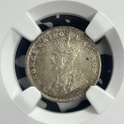 1911- c  India 2 Annas Ngc Ms63 Lot g846 Silver  Choice Unc   pig  Type