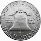 1956 P Franklin Silver Half Dollar 90  Silver Us Coin 50    431