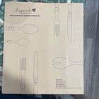 Laguiole By Flying Colors Flatware Set - 34 Pieces Polished Black Finish  new 