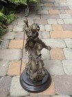 Bronze Statue Zeus Neptune Poseidon Sculpture Man King The Sea Trident Decor Art