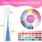 140pcs Bookmark Tassels Bulk tassels For Crafts mini Tassels For Graduation book