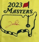 Jon Rahm Autographed 2023 Masters Augusta Signed By Winner Golf Flag-beckett Coa