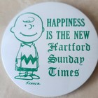 Scarce Hartford Ct  Sunday Times Newspaper Advertising Schulz Charlie Brown Pin