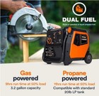 5 200-watt Dual-fuel Portable Inverter Generator - Gas And Propane Compatible
