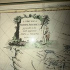 Thomas Conder 1794 North America Antique Map Engraving Hand Colored Framed