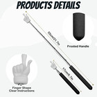 2pcs Telescopic Teachers Pointer  Extendable Hand Pointer Finger Black