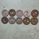Lot Of 10  Variety Of One Local Fare Transit Token Lot Small Size Of 10c Lot G