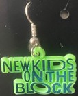 Vintage New Kids On The Block Earrings  Boston  Ma 1991 Nkotb Green