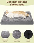 Extra Large Dog Bed Xxl Washable Crate Pad Plush Pet Kennel Mat Non-slip