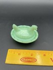 Jadeite Glass Mini Hen On Nest Chicken Salt Dish Hon