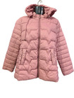 Chinese Mandarin   Pink   Size S   Removable Hooded Zigzag Women s Parka Jacket