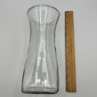 Clear Glass Vase Floral Flower Boquet Wedding Centerpiece Hourglass Square Base