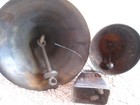 3 Antique vintage Metal Cast Iron Farmhouse Bells