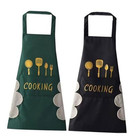 Aprons For Women With Pockets big Pocket Black Apron hand Black And Green