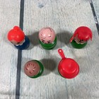 Lot Of 5 Vintage Fisher Price Little People Wooden Figures   Lp-12
