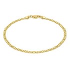 14k Gold Ankle Bracelets For Women - Adjustable 3 6mm  9-11    Fashion Jewelry
