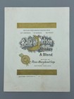 1933 Belle Of Nelson Whiskey Penn-maryland Advertising Label Proof Vintage