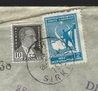 1944 Turkey World War Ii Triple Censored Cover - Sirkeci Gar To Connecticut
