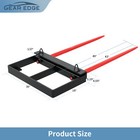Dual Hay Bale Spear 49  3000lb Front Skid Steer Loader Tractor Bucket Attachment