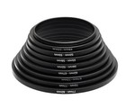 Anodized Black Metal Filter Step Up Ring Set Stepping Lens Adapter Rings 4952mm 
