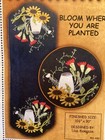 Pattern Wool Felt Sunflowers Watering Can Table Runner New Primitive Gatherings