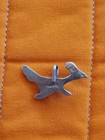 Sterling Silver Turquoise Roadrunner Pendant