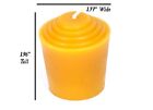 100  Pure Beeswax Votive Candles  Unscented  15 Hours Each  Packs Of 12 Or 24