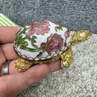Cloisonn   Miniature Decorative Turtle Wind Up Musical Tortoise