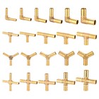 Brass Pipe Fitting Barbed Hosetail Joiner Tubing Connector Air Water Fuel Gas