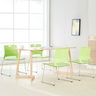 Stacking Chairs For Business  Modern Dining Chairs For Home-green  set Of 4 