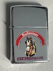 Zippo 1994 Budweiser Clydesdales Polished Chrome Lighter Sealed In Box 684h