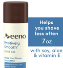 Aveeno Positively Smooth Moisturizing Shaving Cream  Shave Gel With Aloe  7 Oz