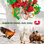 100 Pcs Adjustable Poultry Leg Bands  5 Color Numbered Chicken Identification   