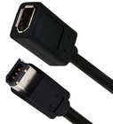 Ieee 1394 Firewire 400 Cable 6-pin Female To 6-pin Male Adapter 9-inch