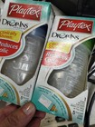 Lot Of 2 Playtex Drop Ins System Original Nurser Baby Bottle 4oz Slow Flow Latex
