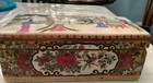 Beautiful Antique Chinese Porcelain Box 7   x4   featuring Six Ladies Qing Dynasty 