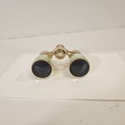 Vintage Opera Binoculars Gold Tone Mother Of Pearl By Bushnell Light Green Preow