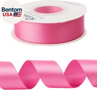 Hot Pink Double Faced Satin Ribbon 1    X Continuous 25 Yards use For Bows Bouquet