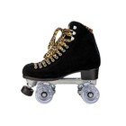 Riedell Quad Roller Skates - Panther Black Suede Size 7 Freeship From Usa